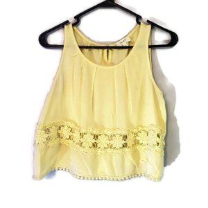 Sleeveless Yellow Top SZ LG - Love J